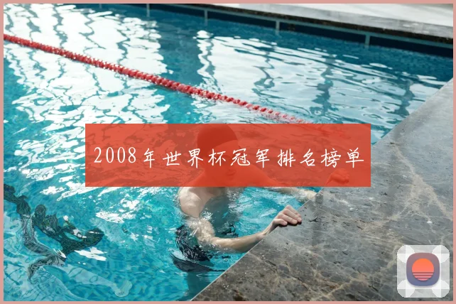 2008年世界杯冠军排名榜单