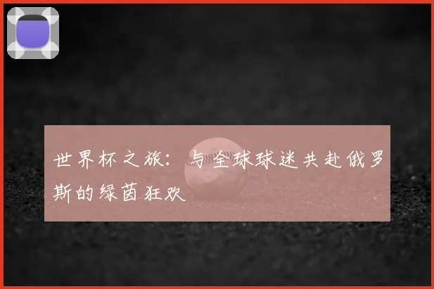 世界杯之旅：与全球球迷共赴俄罗斯的绿茵狂欢